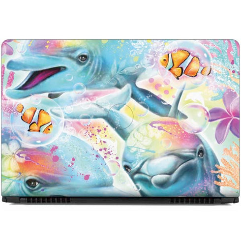 Pastel Dolphins by Sheena Pike Dell Inspiron Skin
